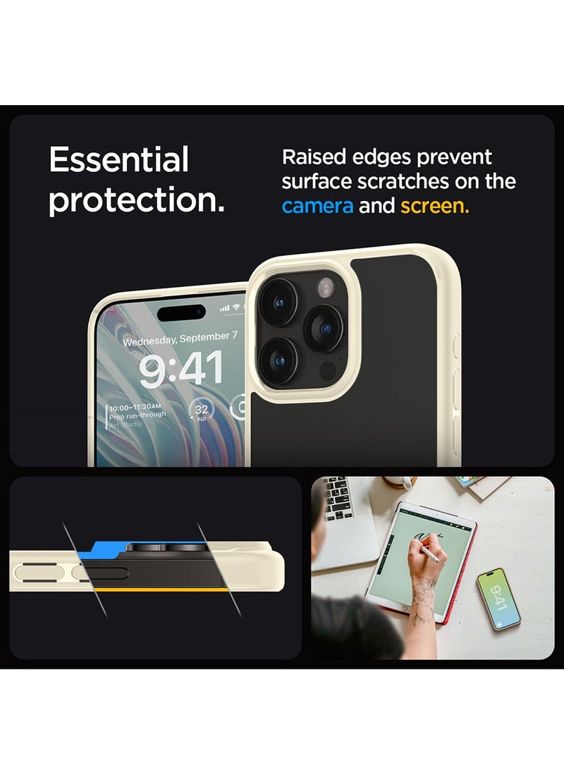 Spigen Ultra Hybrid for iPhone 15 PRO Case Cover - Mute Beige  - Image 5