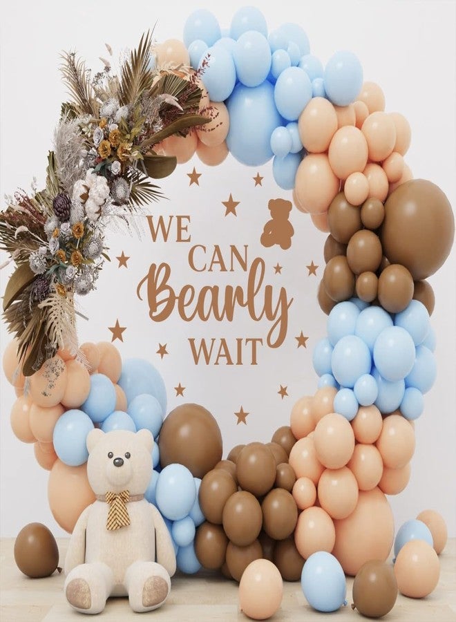 YIMEHDAN We Can Bearly Wait Wall Decal, Baby Shower Backdrop Decoration, Removable Sticker for Gender Reveal Party(Girl Boy Baby) Decor, Bear Welcome Signs for Pregnancy Party Photo Background - Image 5
