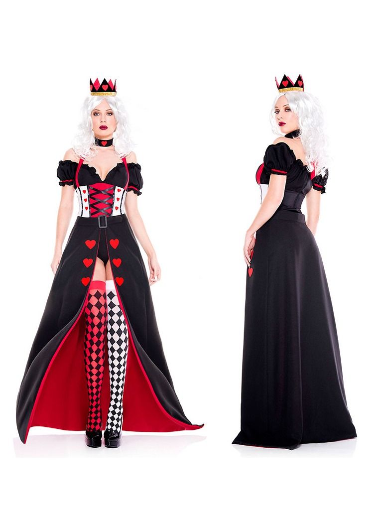 Charmed Queen Costume for Women，Including tops, tied skirts, headwear, and socks - Image 1