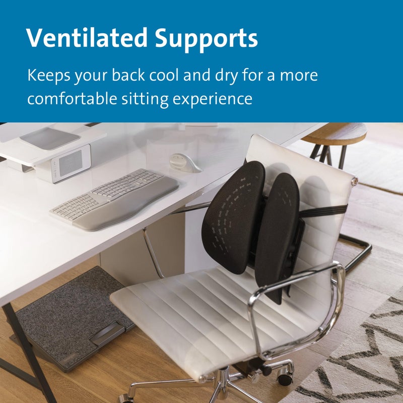 Kensington Smartfit Conform Back Rest (K60412WW),Black - Image 5
