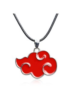 Naruto Shippuden Anime Cloud Pendant Necklace Alloy Oil Drop Keychain Pendant Star Wars Series Lightning Mcqueen Image Wax rope necklace