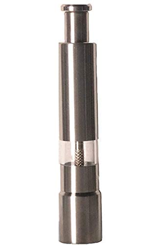 Gnexin Kitchen Mini Pepper Grinder Crusher Mill Stainless Steel Hand Thumb Press Set Machine with Stylish Design for Grinding Salt and Black Pepper - Image 1