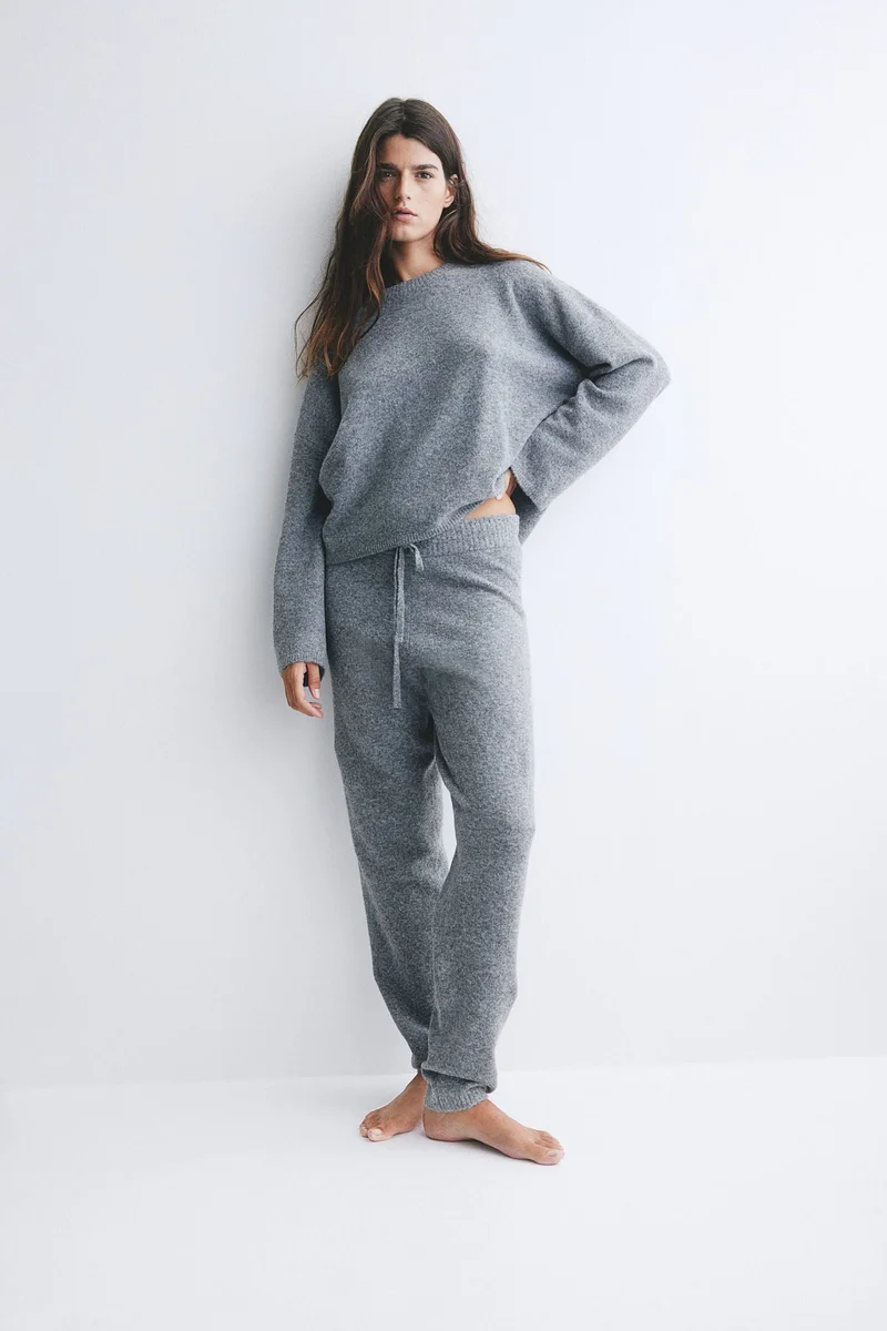 اتش اند ام Fine-Knit Joggers