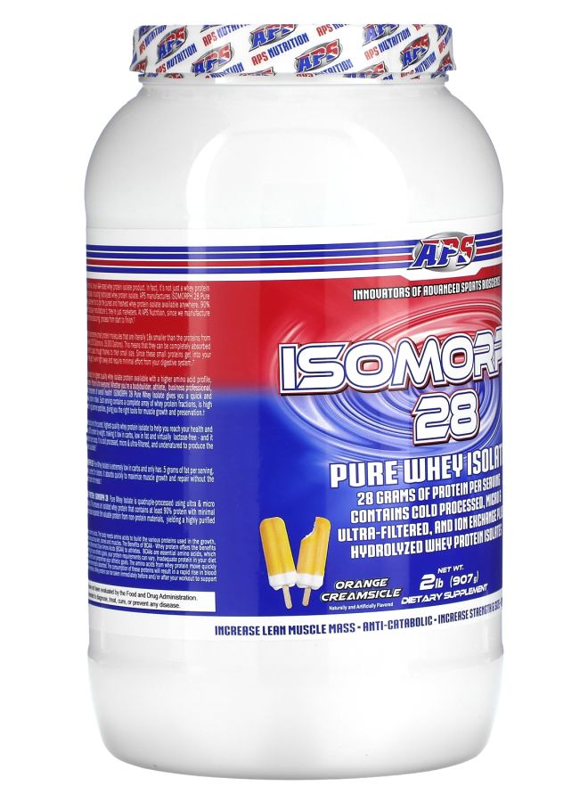 APS Isomorph 28 Pure Whey Isolate Orange Creamsicle 2 lb (907 g) - Image 2