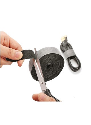 Cable Tidy Management Fastening Tape Sticky Strips Hook Loop Reusable and Flexible Wire Ties Cable Organizer for Computer TV Power and Other Cables Black 5 Meter. - pzsku/Z357A0128BF0F9CA6B104Z/45/_/1660630973/37f0d8e9-c3cf-4f99-8cb6-06d1484ec1ad