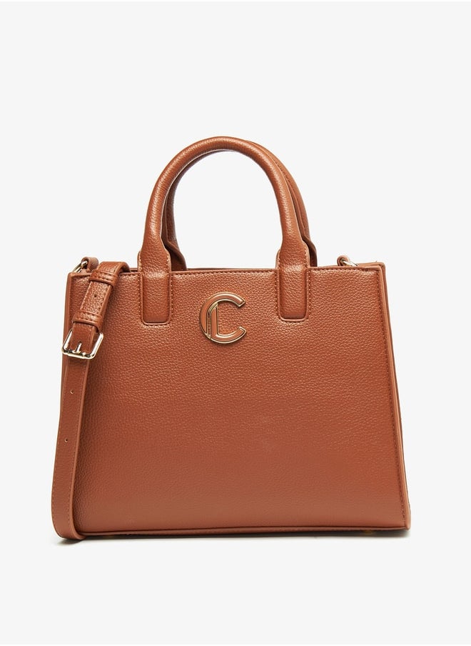Le Confort - Women Textured Tote Bag with Zip Closure and Handles - Image 1