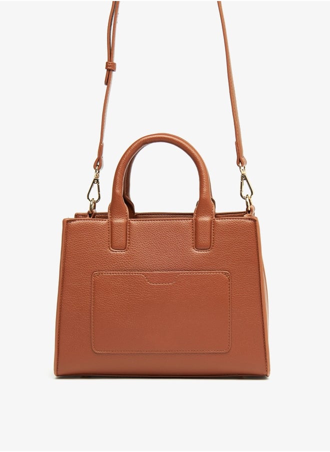 Le Confort - Women Textured Tote Bag with Zip Closure and Handles - Image 1