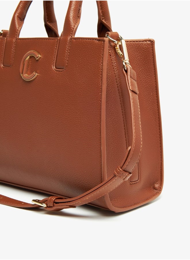 Le Confort - Women Textured Tote Bag with Zip Closure and Handles - Image 1