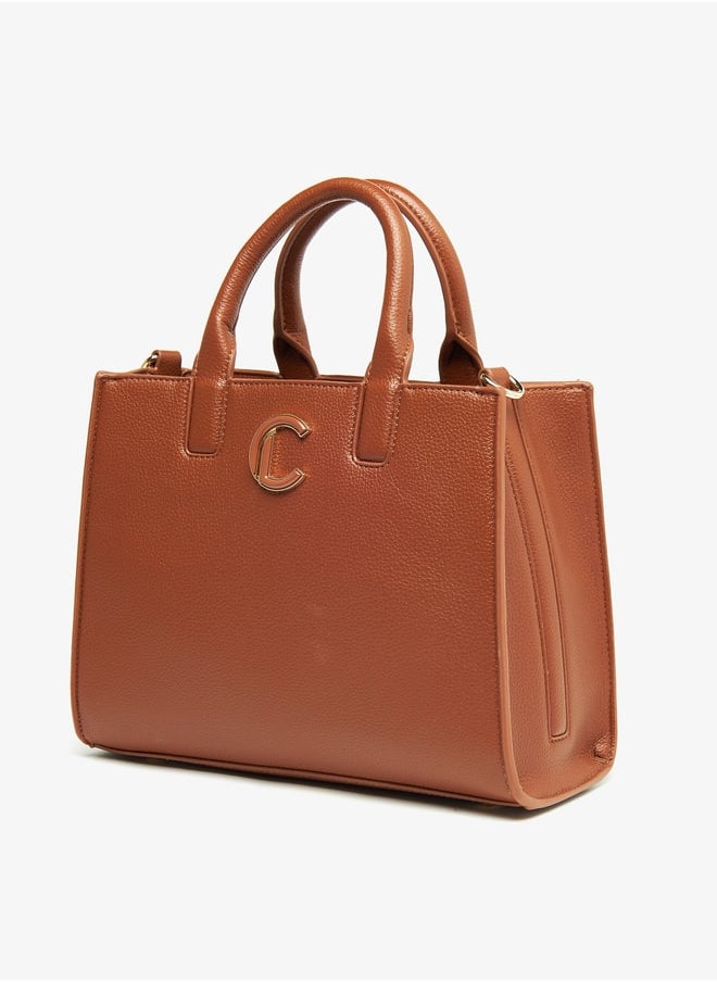 Le Confort - Women Textured Tote Bag with Zip Closure and Handles - Image 1
