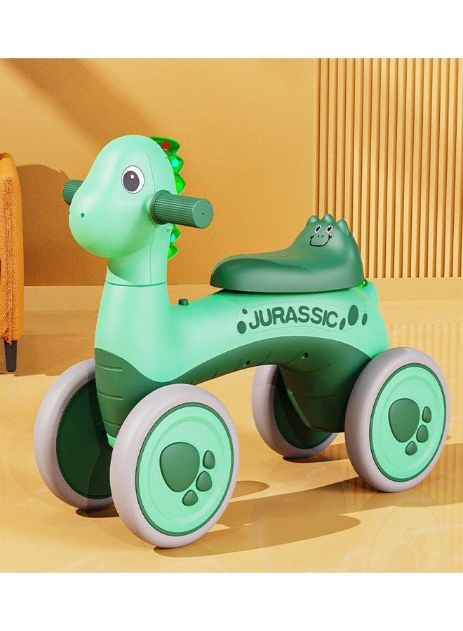 Jurassic Kids Dinosaur Ride-On Toy with Wheels, Lights & Music – 4 Wheels Balance Bike for Toddlers (1–6 Years) - Image 1