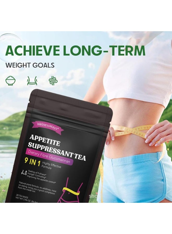 WelnessWays Appetite Suppressant Tea,Dietary Fibre Glucomannan,Highly Effective Formula - Image 3