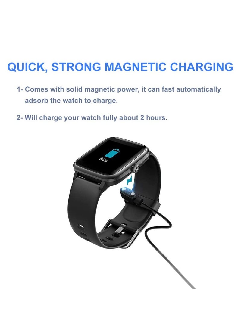 Generic 3.3FT Smart Watch Charger Magnetic, USB Charging Cable for YAMAY VeryFitPro SW023 ID205L SW021 ID205U ID205S SW025 Uwatch 3 3S 2 2S  - Image 4