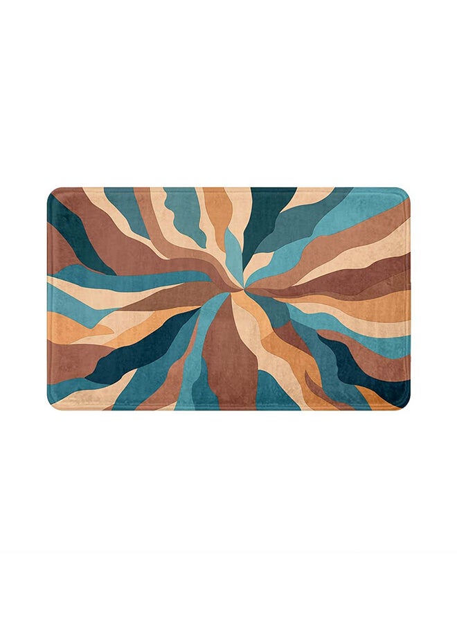 RIZARIES SuperSoft Ocean Design Door Mat, Non-slip Washable, 50 x 80cm - Image 1