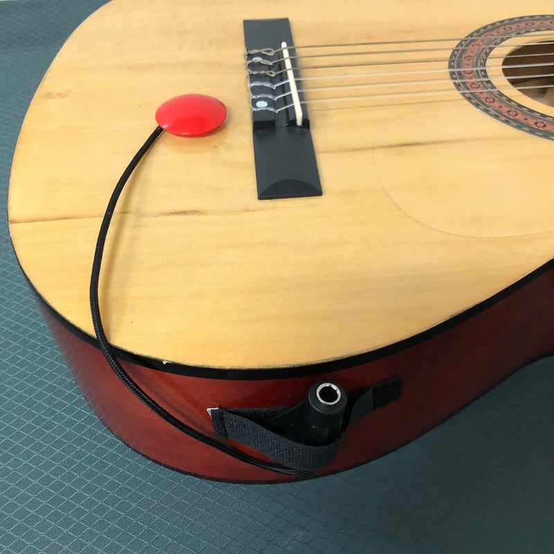 Imelod Contact Microphone Piezo Pickup for Guitar Ukulele Violin Cello Banjo Mandolin etc(Red) - Image 2