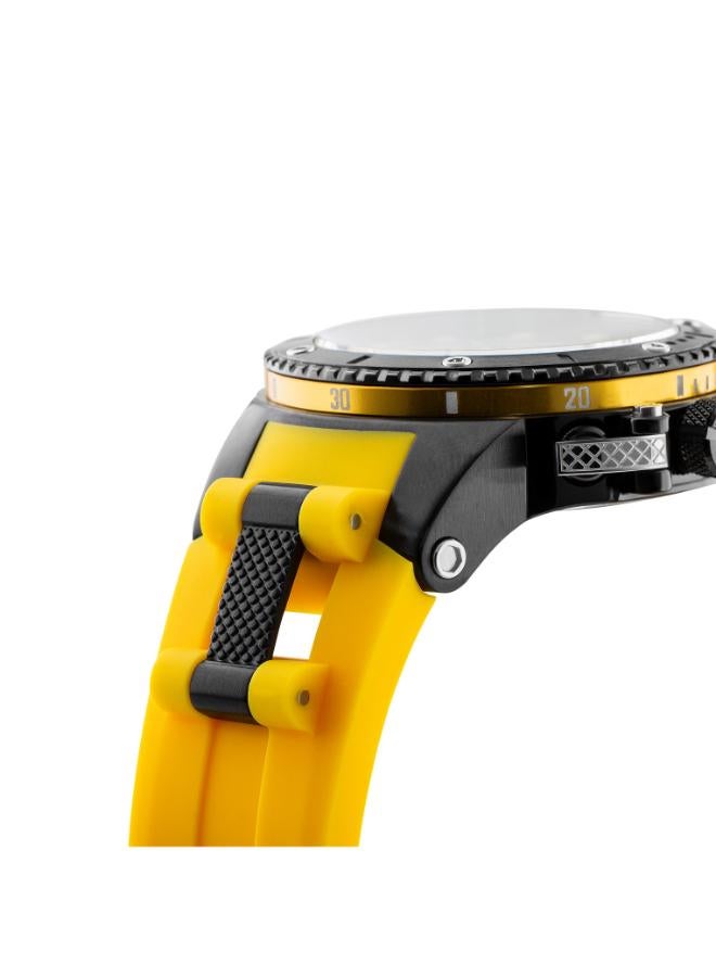 Quantum Men's Silicone Chronograph Watch HNG535.654 - 50 mm - Image 5