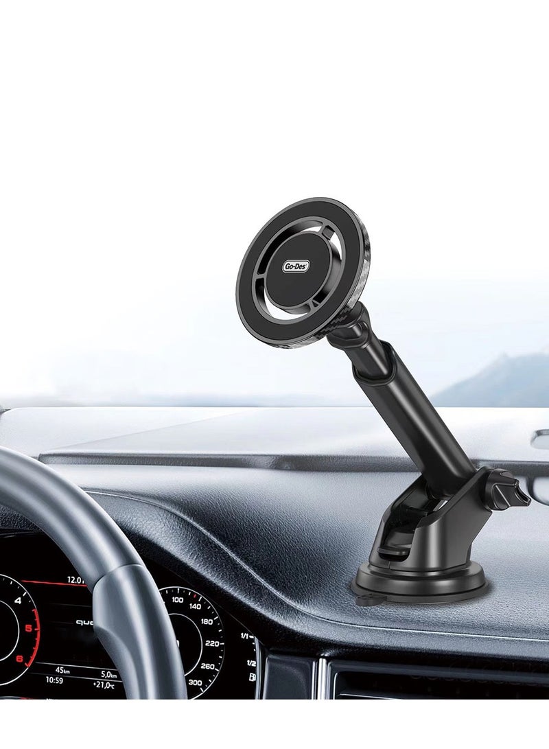 GO-DES Go- Des GD-HD938 Telescopic Design 360 Degree Rotatable Magnetic Car Phone Holder - Image 3