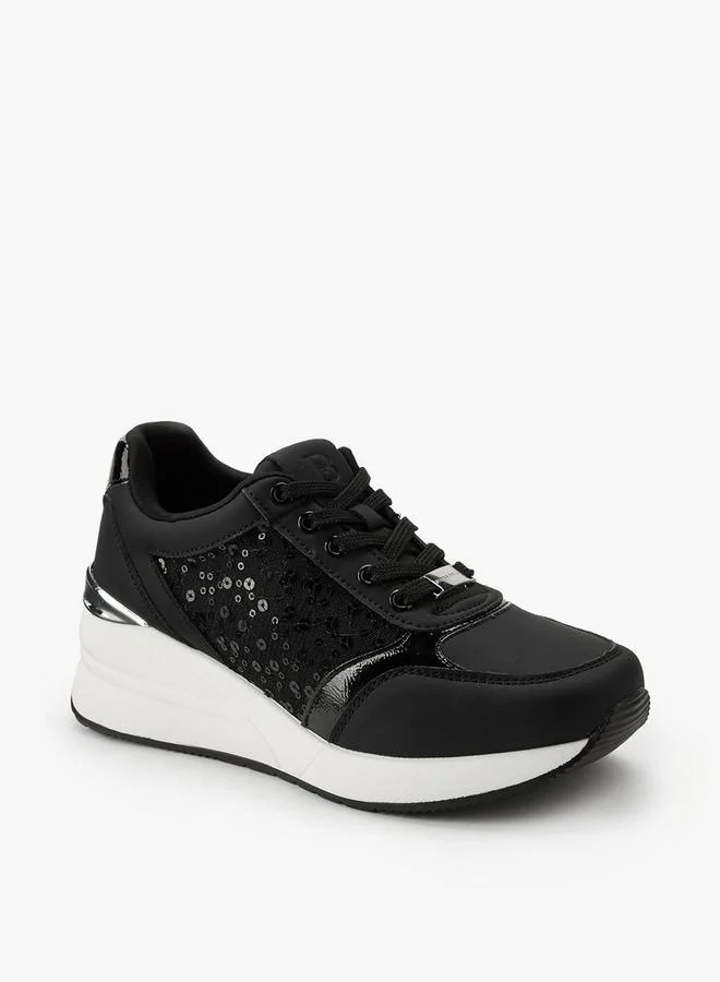 Flora Bella By Shoexpress  Flora Bella Women Lace-Up Ankle Sneakers for Women | Best Price UAE