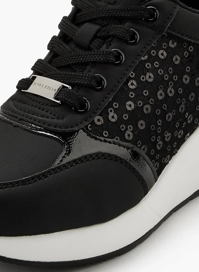Flora Bella By Shoexpress  Flora Bella Women Lace-Up Ankle Sneakers for Women | Best Price UAE