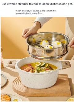 Granite Medical Stone 7-piece Set Non-stick Cookware Set Pan Frying Pan, With Stainless Steel Lids, PFOA Free ,LEAD Free ,CADMIUM Free - Beige - pzsku/Z357A8E44B9494177E00AZ/45/_/1720861292/4cda7ebb-de72-4611-aa15-69bf8820a3ed