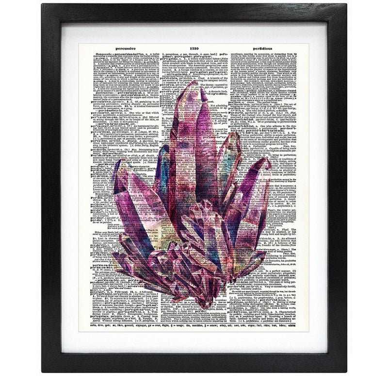 Susie Arts 8X10 Unframed Mineralogie Upcycled Vintage Dictionary Art Print Book Art Print Home Decor Funny Wall Art V053 - Image 5