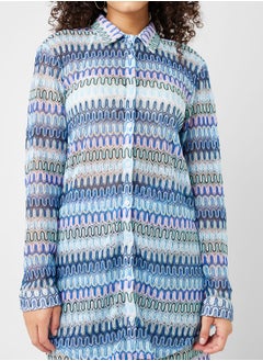 SOUTH BEACH Printed Button Down Shirt  - Image 3