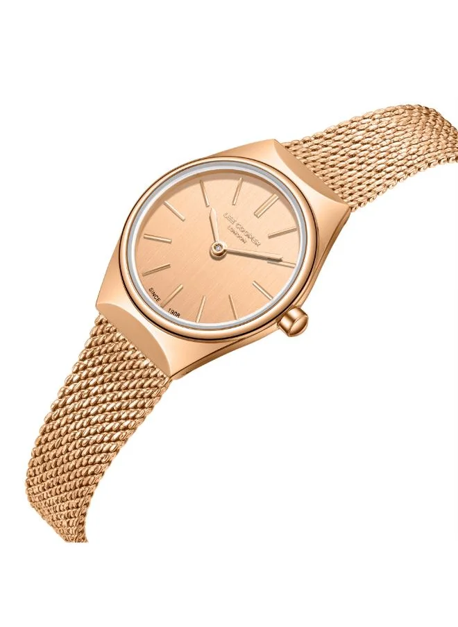 لي كوبر Women's Analog Display Watch With Rose Gold Mesh Strap - LC08140.410