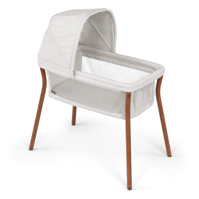 Chicco LullaGo Anywhere LE Portable Bassinet with Canopy, Waterproof Mattress and Fitted Sheet, Travel Bassinet for Baby Includes Carry Bag, Serene/Beige - Image 1