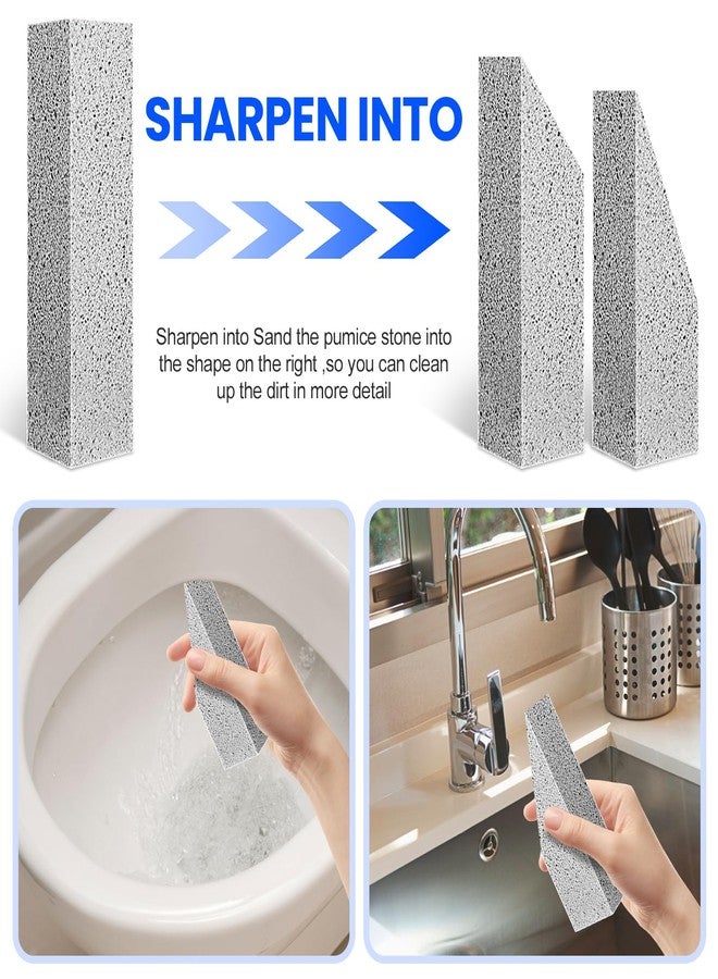 Riuja 6 Pack Pumice Stone Toilet Bowl Cleaner, Scouring Stick for Toilet Cleaning, Powerfully Cleans Toilets, Bathtubs, Grills, Swimming Pools, Sinks - Image 5
