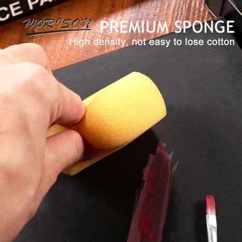 worison 12pc Round Synthetic Paint Sponges Set – Versatile Sponges for Painting, Crafts, Pottery, Cleaning, Staining, and DIY Art Projects - Image 2