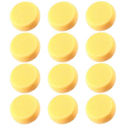 worison 12pc Round Synthetic Paint Sponges Set – Versatile Sponges for Painting, Crafts, Pottery, Cleaning, Staining, and DIY Art Projects - Image 1