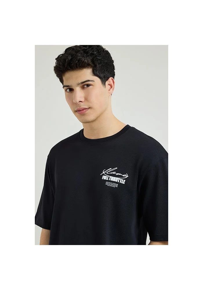 R&b  Printed T-Shirt with Crew Neck and Short Sleeves for Men | Best Price UAE