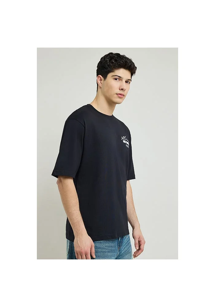 R&b  Printed T-Shirt with Crew Neck and Short Sleeves for Men | Best Price UAE