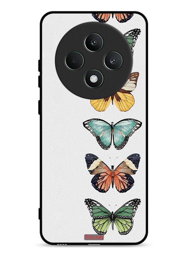 Tolwak Oppo Reno12 F 5G Protective Case Cover Four Butterflies - Image 1