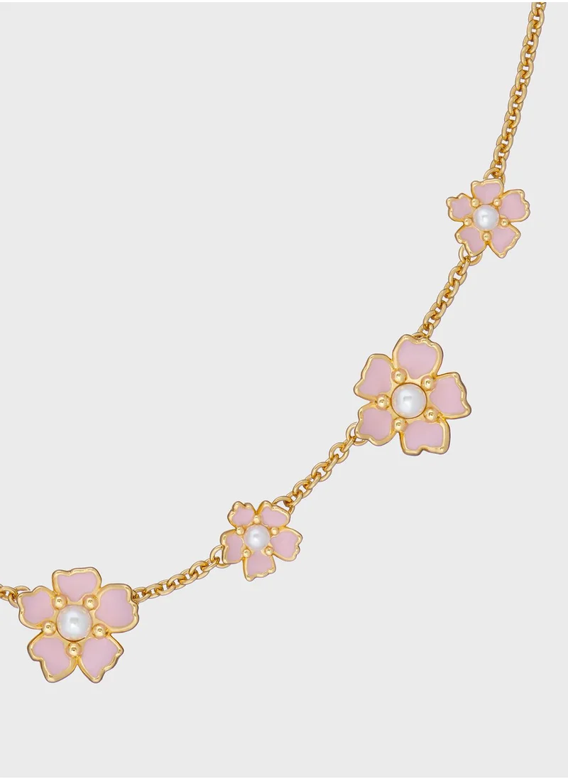 Ted Baker Petia Painted Flower Necklace