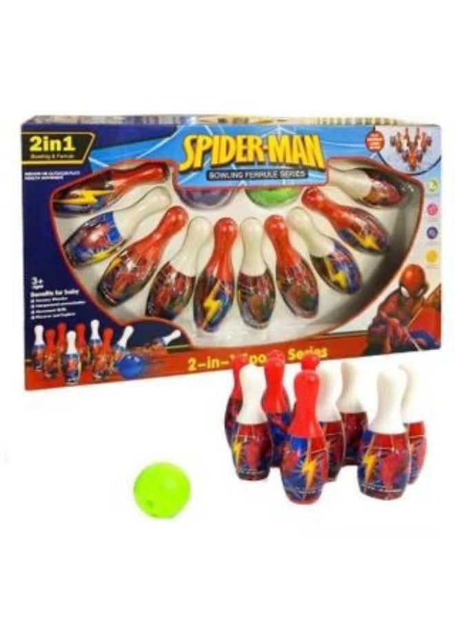 مجموعة ميجا أكشن هيرو بولينج سترايك مع دبابيس وكرة ملونة - Image 1