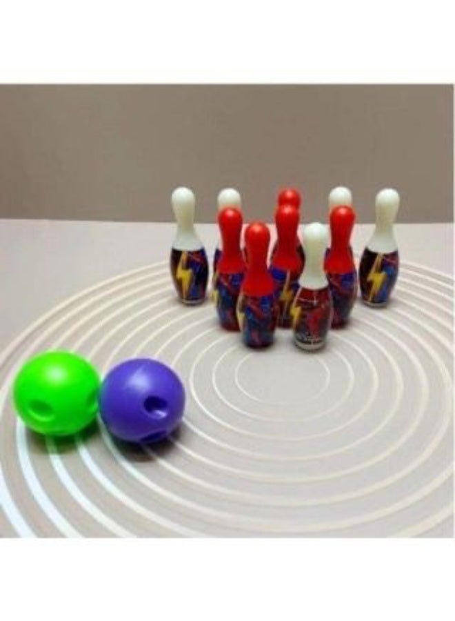 مجموعة ميجا أكشن هيرو بولينج سترايك مع دبابيس وكرة ملونة - Image 3