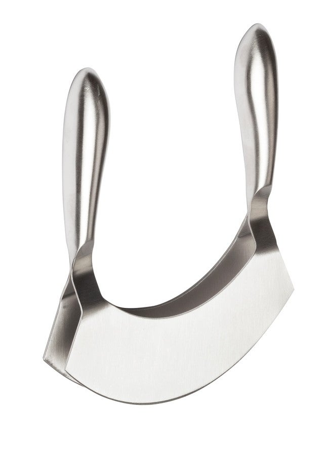 Winco Stainless Steel double blade chopper,Silver - Image 1
