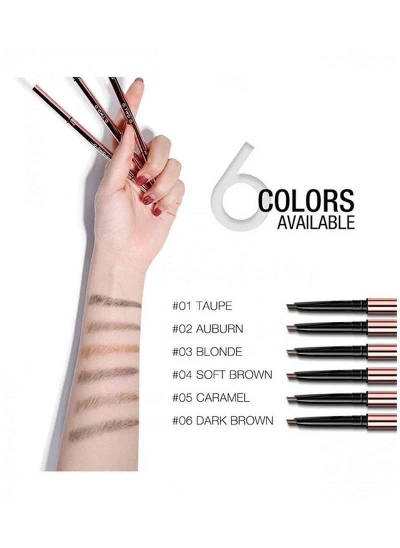 O.TWO.O Definer Eyebrow Pencil 04 Soft Brown  - Image 2