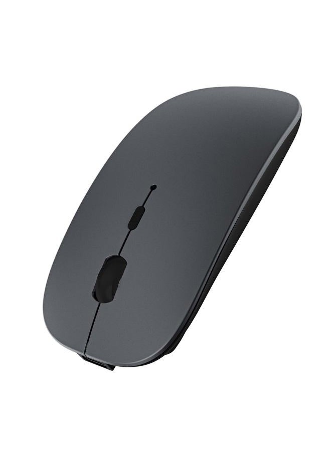 Sungi Bluetooth Mouse,Wireless Slim Silent Mouse Jiggler Rechargable Mouse for iPad/MacBook/Tablet/PC/iPhone/Cellphone,Gray - Image 1