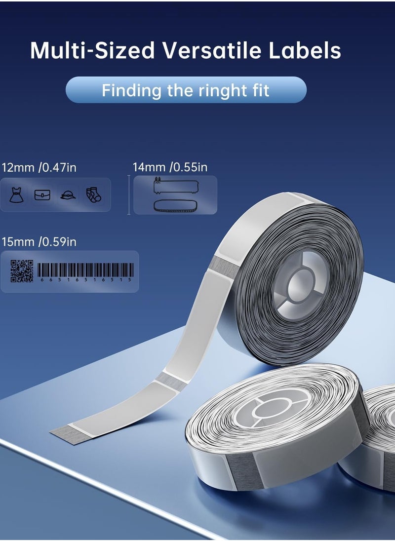 NIIMBOT - NIIMBOT Transparent Thermal Labels 14mm x 25mm 3Packs - Image 1