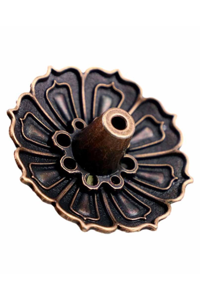 "An elegant and luxurious metal incense burner with artistic engravings.  "  - Image 4