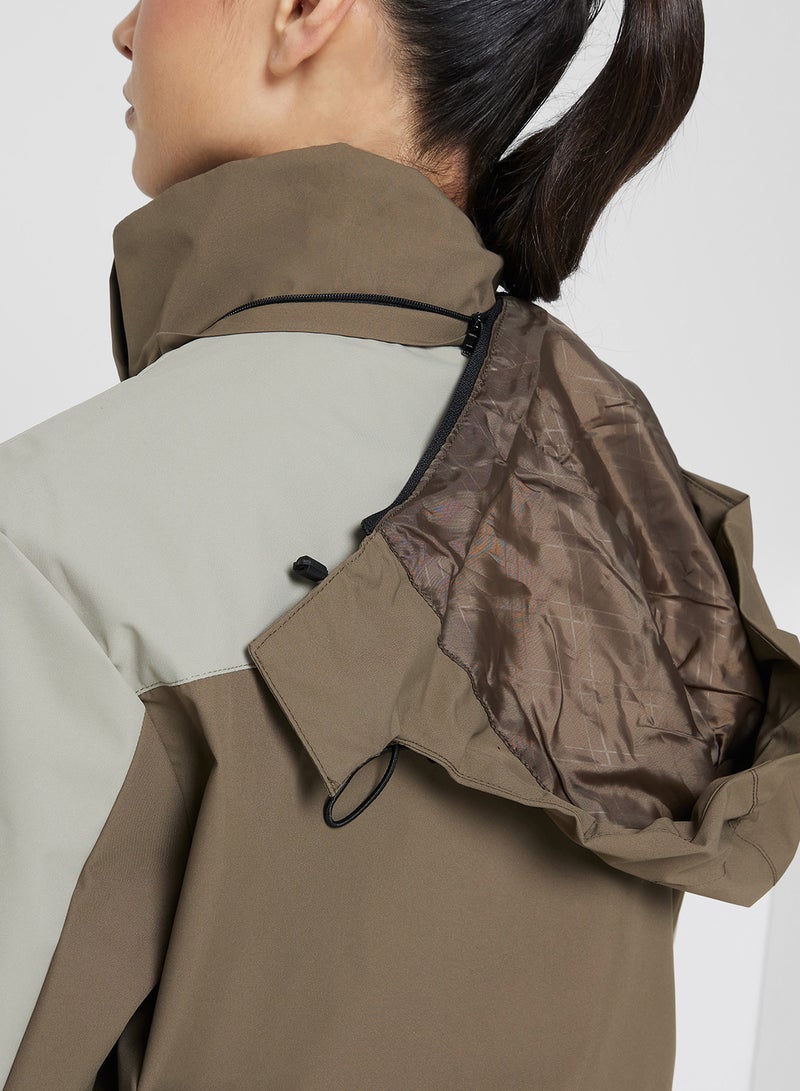 فورورد جاكيت مشي منسوج بألوان متدرجة - Image 4