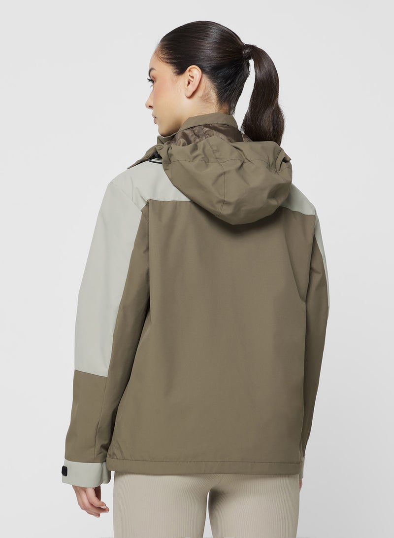 فورورد جاكيت مشي منسوج بألوان متدرجة - Image 2