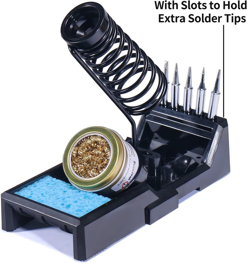 YIHUA X-4 Premium Soldering Iron Holder with Brass Wool and Cleaning Sponge - Image 5
