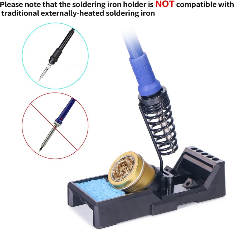 YIHUA X-4 Premium Soldering Iron Holder with Brass Wool and Cleaning Sponge - Image 4