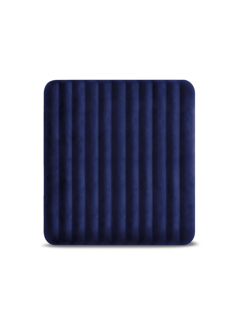 INTEX King Dura-Beam® Series Classic Downy Airbed 1.83x2.03m x 25cm – Blue and Black Combination, Fiber-Tech® Technology, Plush Top, Quick Inflation - Image 4