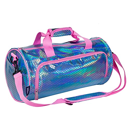 Wildkin Kids Dance Bag – Durable 600D Polyester Duffel Bag, Ideal for Ballet Class & Recitals - Mermaid Scales - Image 1
