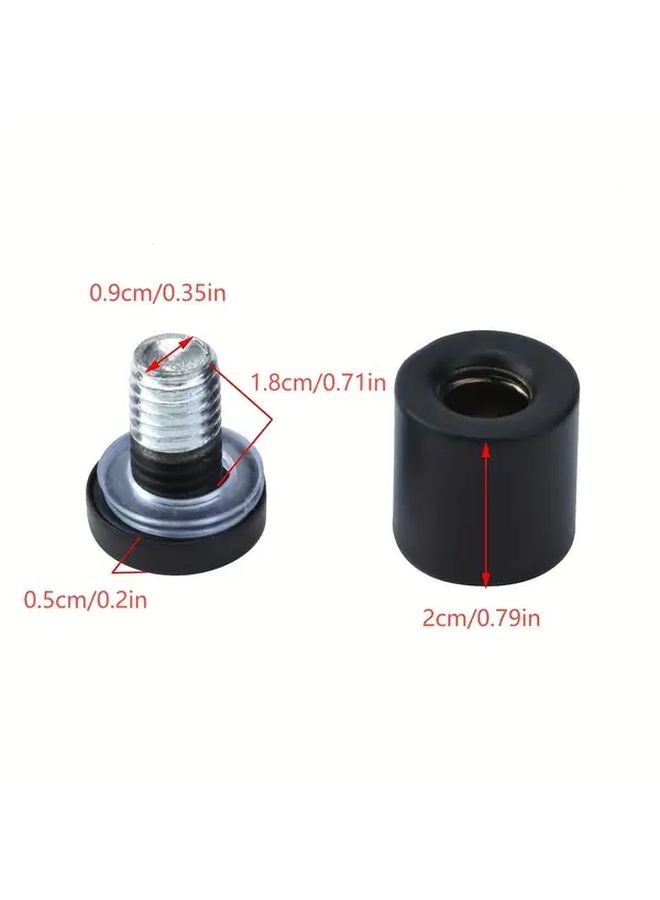 12 Pcs Matte Black Stainless Steel Standoffs Wall Mount Screws for Signs 1 Inch Length - Image 3