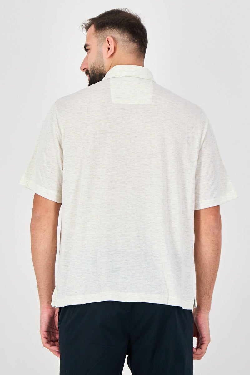 Rainforest Men Regular Fit Short Sleeve Heather Polo Shirt, Heather Grey - Image 3