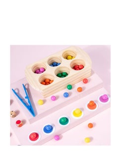 NIBEMINENT Color Sorting Toys Educational Montessori Games Math Counting and Puzzle Jigsaw for Kids 3 Year Old Up  - Image 1